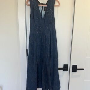 Anthropologie Denim Midi Dress